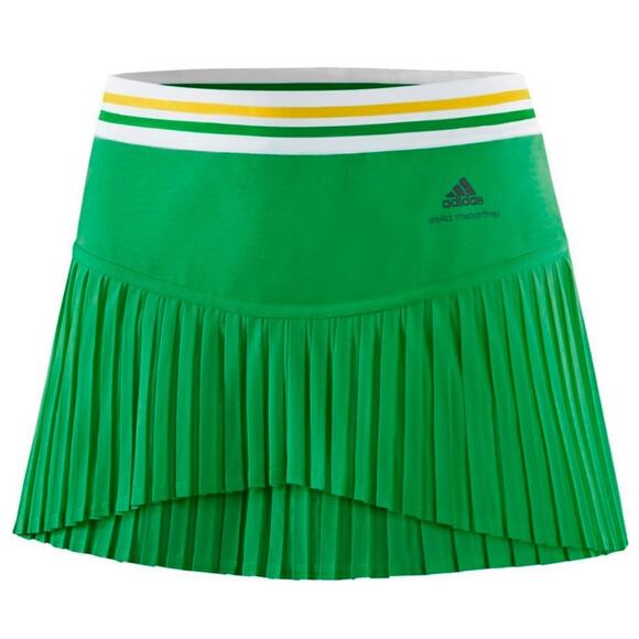Adidas x Stella McCartney Barricade Tennis Skirt Ruffle Pleated Striped Skort - Picture 2 of 15